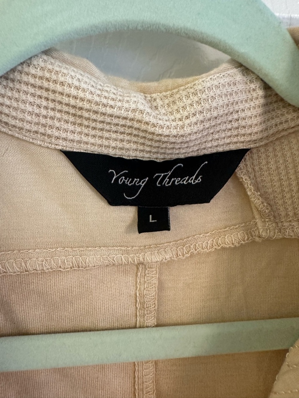 Ivory Embroidered Button-Front Women's Top - Picture 4 of 5